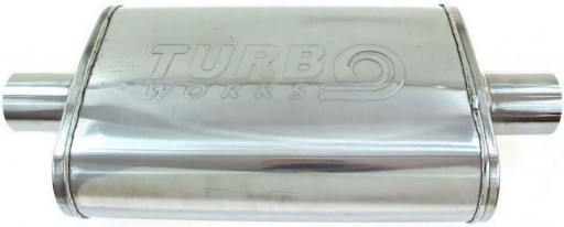Центральный глушитель 76 мм TurboWorks LT 304SS 355 мм