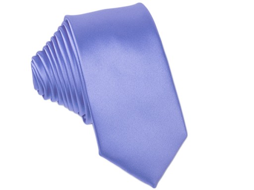 ELEGANCKI NIEBIESKI Krawat Męski do Garnituru Gładki Mikrofibra ŻAKARD gs03
