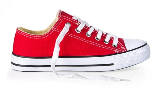 Buty sportowe TRAMPKI męskie Tenisówki Czerwone 0 P4