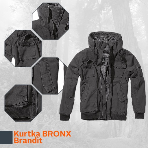 BRANDIT Новая спортивная куртка BRONX с капюшоном XL