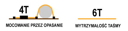 Pasy Transportowe do Lawety - Krótki Napinacz 4T