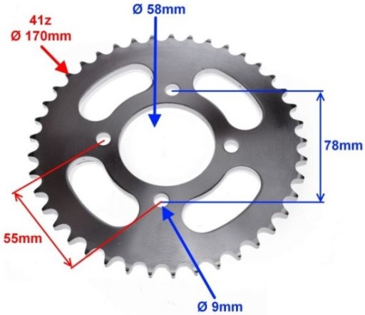 Звездочка ZIPP NEKEN BENZER SHAFT GB STREET JUNAK