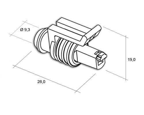 Разъем Superseal 1,5 (1-контактный)