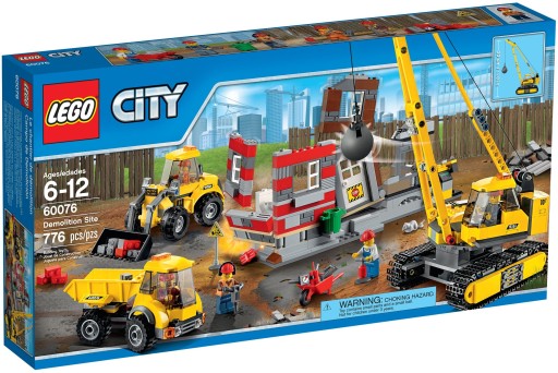 LEGO City 60076 ЭКСКАВАТОР-САМОСВАЛ ДЛЯ Сноса зданий