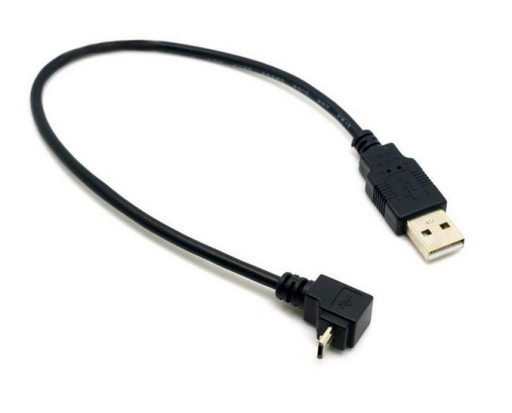 Угловой кабель Micro USB — USB ВЕРХНЯЯ 0,3 М