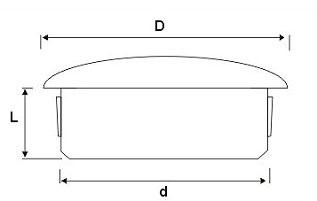 заглушка, заглушки fi-8, 100 шт.