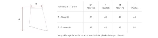 DAMSKA SPÓDNICZKA BALETOWA TUNICZKA SZYFONOWA L