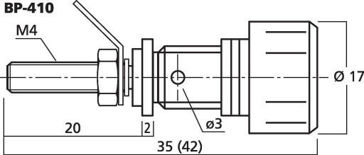 Monacor BP-410 Gniazdo zacisk terminal głośnikowy