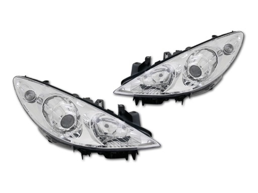 Рефлектор фонарь передняя tyc голеген электронное peugeot 307 2005-2007 , фото