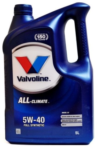 OLEJ VALVOLINE All-Climate Diesel 5W40 5L DPF