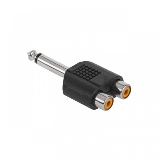 Adapter 2 x RCA F - Jack 6,3mm M