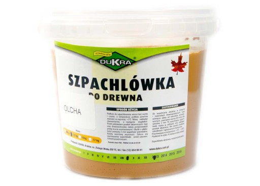 SZPACHLÓWKA SZPACHLA DO DREWNA OLCHOWA OLCHA 1,5kg