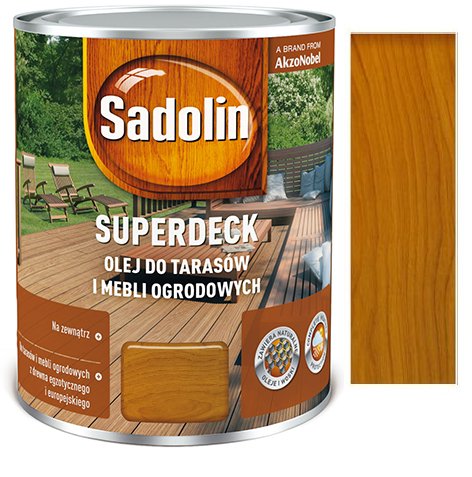 SADOLIN Superdeck 10l Olej do drewna tarasów TEK