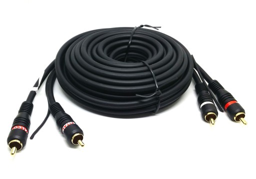 Kabel do wzmacniacza 2xRCA - 2 RCA+sterowanie 2,5m