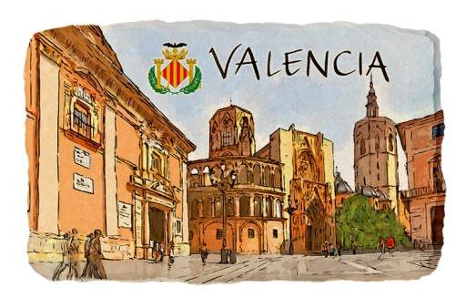 Magnes lodówkę pamiątka WALENCJA VALENCIA 362