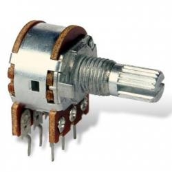 Potencjometr obrot 2x A10k Ohm logarytmiczny(0178)