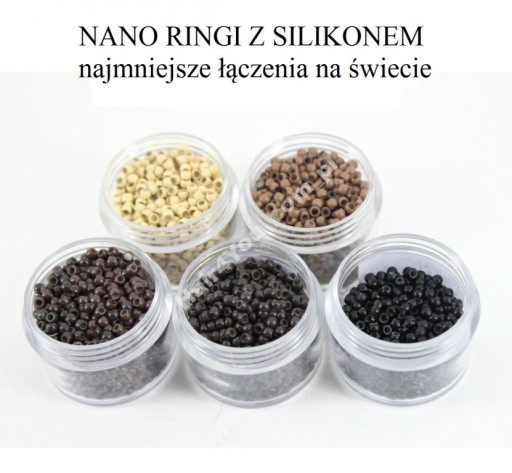 NANO RINGI z silikonem NANORINGI sylikon WYBÓR KOL