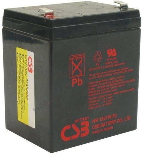 Żelowy akumulator CSB HR1221W 12V 5.3Ah dedykowany do UPS APC EATON HP