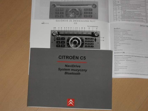 Citroen C5 instrukcja obsługi navidrive nawigacja