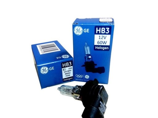 ŻARÓWKA GE HB3 P20D 12V GENERAL ELECTRIC HALOGEN