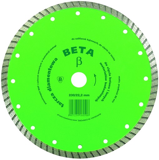 TARCZA DIAMENTOWA BETA 230 MM BETONU IN CORPORE