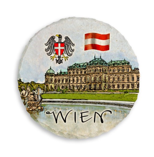 Magnes na lodówkę kamień WIEDEŃ WIEN AUSTRIA 191 M