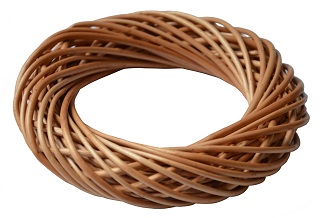 WIANEK JASNY Z WIKLINY OPLOT WIKLINA GRUBY 15cm