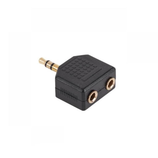 Adapter 2 x Jack 3,5mm F - Jack 3,5mm M