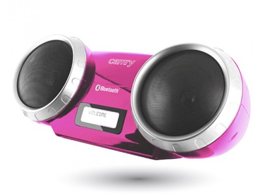 CAMRY CR1139 GŁOŚNIK BLUETOOTH AUX USB MP3 RÓŻOWY