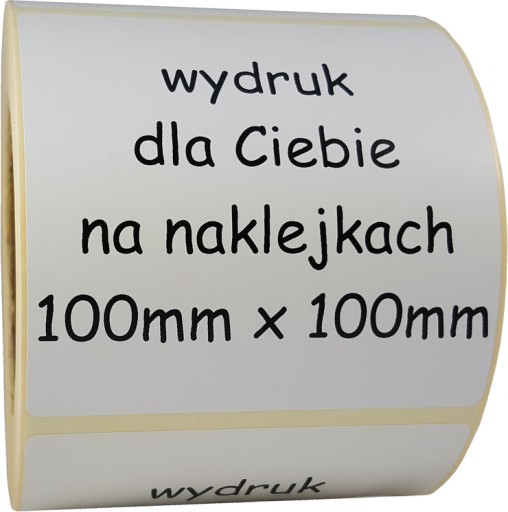 etykiety z nadrukiem naklejki personalizowane projekt nadruk 100/100mm TTR