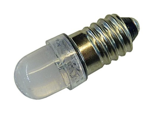 żarówka LED do Latarki gwint E10 3V 6V CLEAR 12V