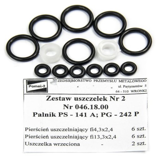 Uszczelki Palnika POMET PS-141A;PG-242P 14 Sztuk