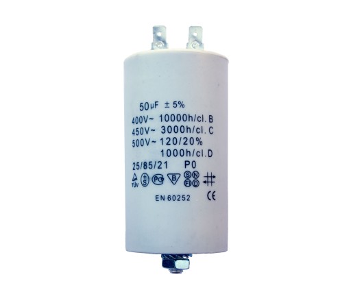 KONDENSATOR ROZRUCHOWY DO SILNIKA 50uF 450V