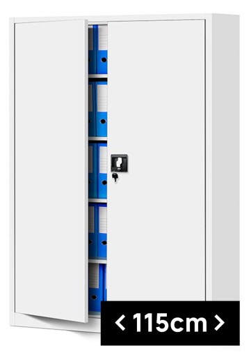 Szafa metalowa biurowa loftowa medyczna na akta JAN NOWAK JAN II: biała