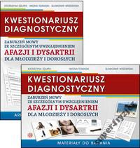 KWESTIONARIUSZ DIAGNOSTYCZNY zaburzeń mowy AFAZJA arkusz +materiały