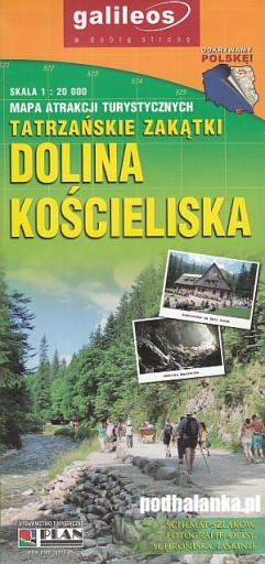 Dolina Kościeliska - Tatry mapa