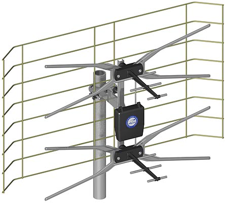 ANTENA SZEROKOPASMOWA ASP-4 Z SYMETRYZATOREM