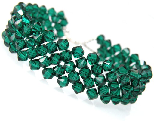 Bransoletka SWAROVSKI zielona szmaragdowa Emerald