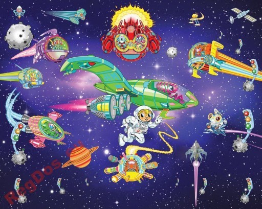 Fototapeta 3D Alien Adeventure KOSMOS rakiety nieb