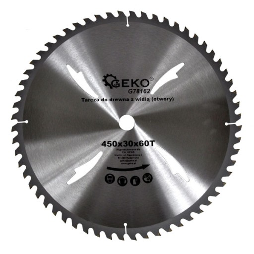 Tarcza piła do drewna widiowa 450mm 450x60T widia