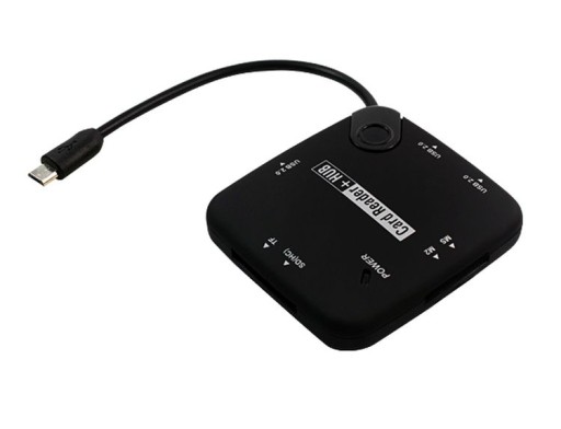 Czytnik Kart Micro USB OTG Host Hub Kabel Adapter