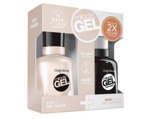 Sally Hansen Miracle Gel Duo Top 101 + Kolor 219 / 110