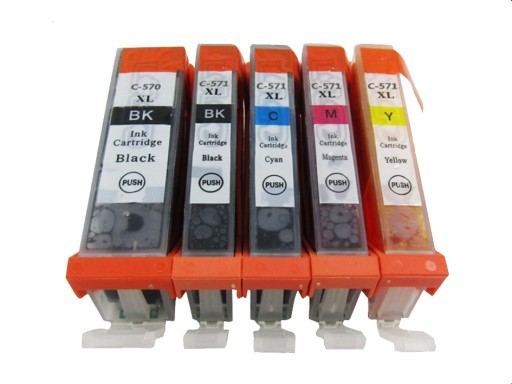 5x 571 Tusz do Canon MG5750 TS5050 TS5051 MG7750