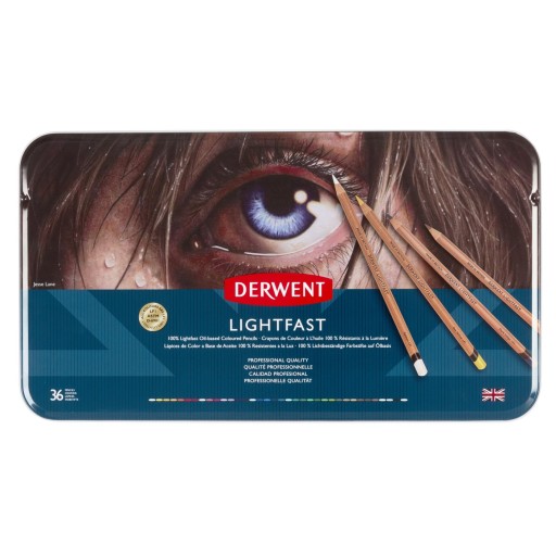 DERWENT - Zestaw kredek Lightfast 36 szt.