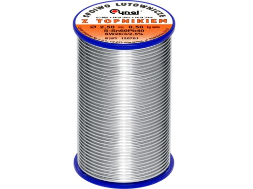 CYNA Spoiwo lutownicze CYNEL 500g 2,5mm