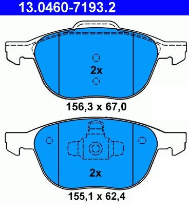 FORD Focus II III C-MAX Klocki hamulcowe ATE przód
