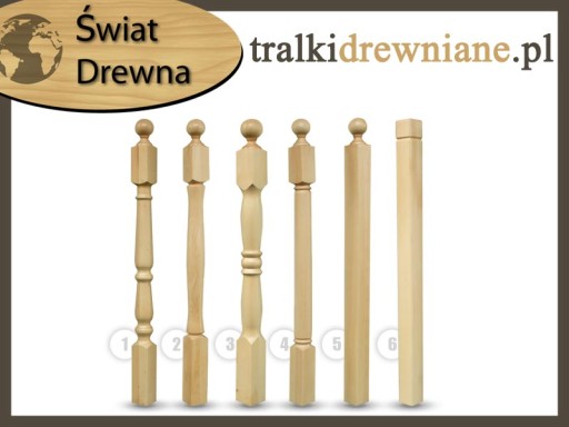 Słup jesion6,5 Jesionowe słupki królówki Jesionowy