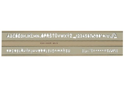 SZABLON LITEROWO - CYFROWY wielkość 0,7 cm