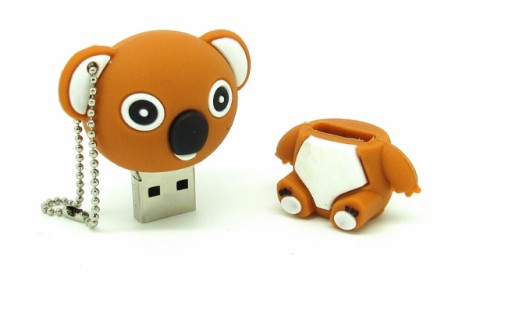 PENDRIVE 3.0 USB 32 GB BRĄZOWY MIŚ KOALA WYS PL24H