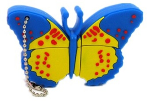PENDRIVE USB 16 GB MOTYL MOTYLEK NIEBIESKI OWAD